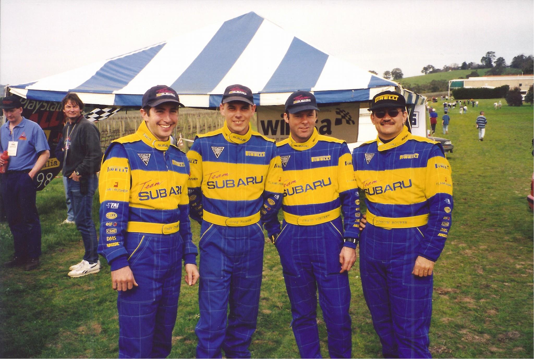 Cody Crocker in his first appearance in Subaru colours circa-1998